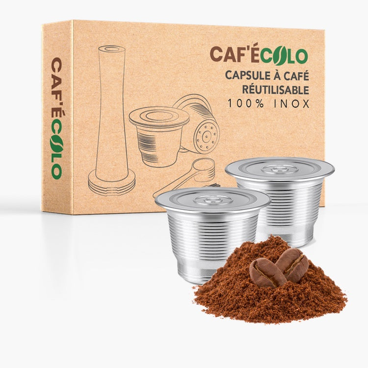 Capsule réutilisable Nespresso, capsule rechargeable inox