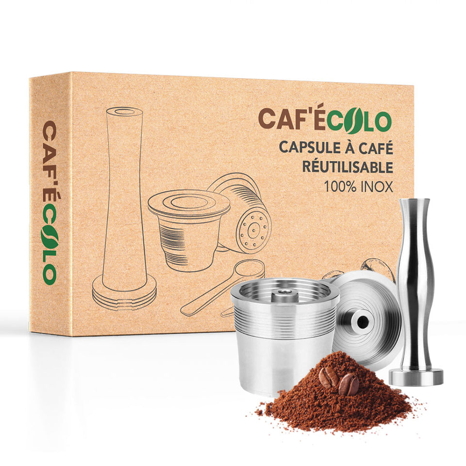 Capsule de café réutilisable en acier inoxydable pour capsule