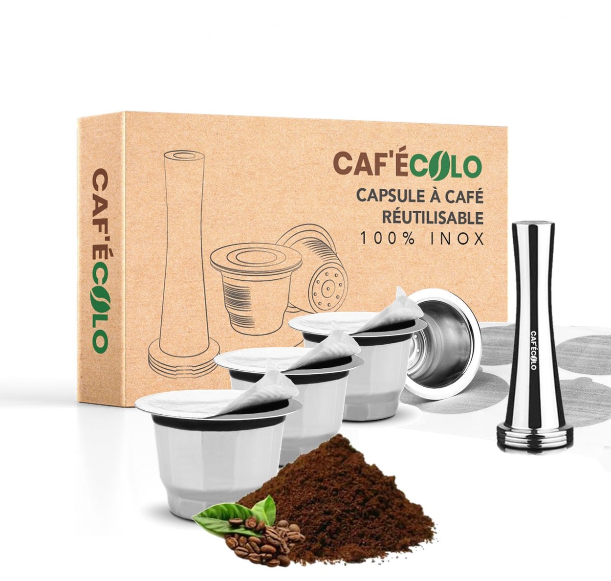 Capsule réutilisable Nespresso Vertuo Zéro Déchet par Cafecolo™ – Caf'écolo